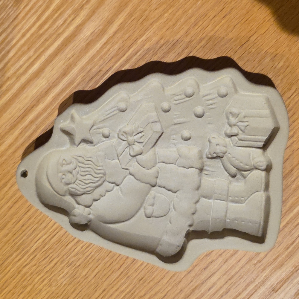 Brown Bag Cookie Art Santa Shaped Bakeware Mold
